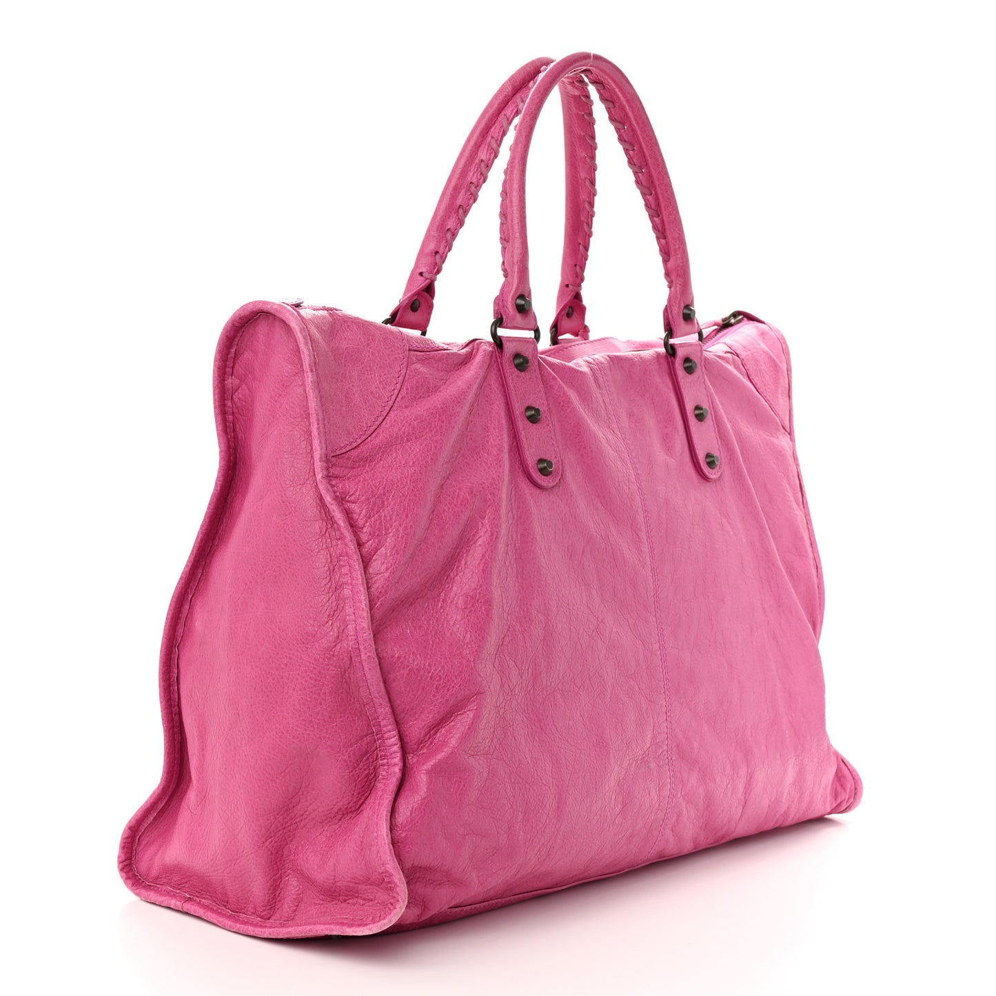 Agneau Classic Hardware Weekender Cyclamen Fucsia