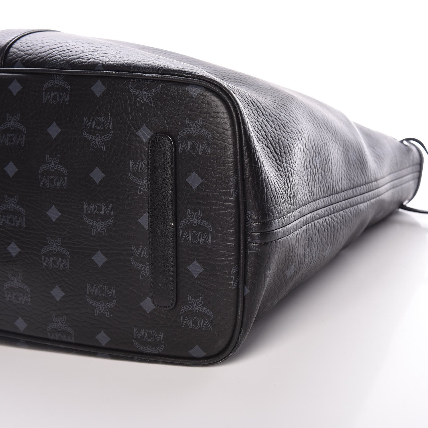 MCM Visetos Large Liz Reversible Shopper Tote Black 14 of 20