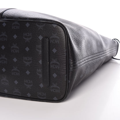 MCM Visetos Large Liz Reversible Shopper Tote Black 14 of 20