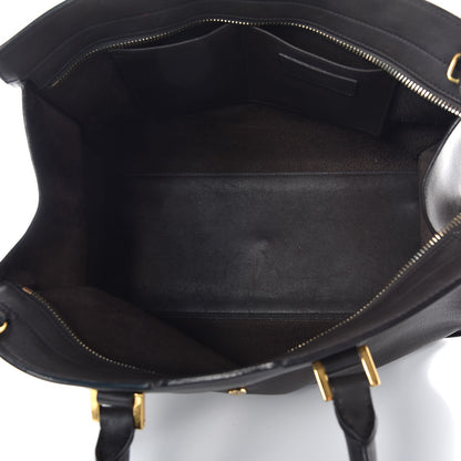 Saint Laurent Smooth Calfskin Small Cabas Monogram Dark Grey 5 of 14