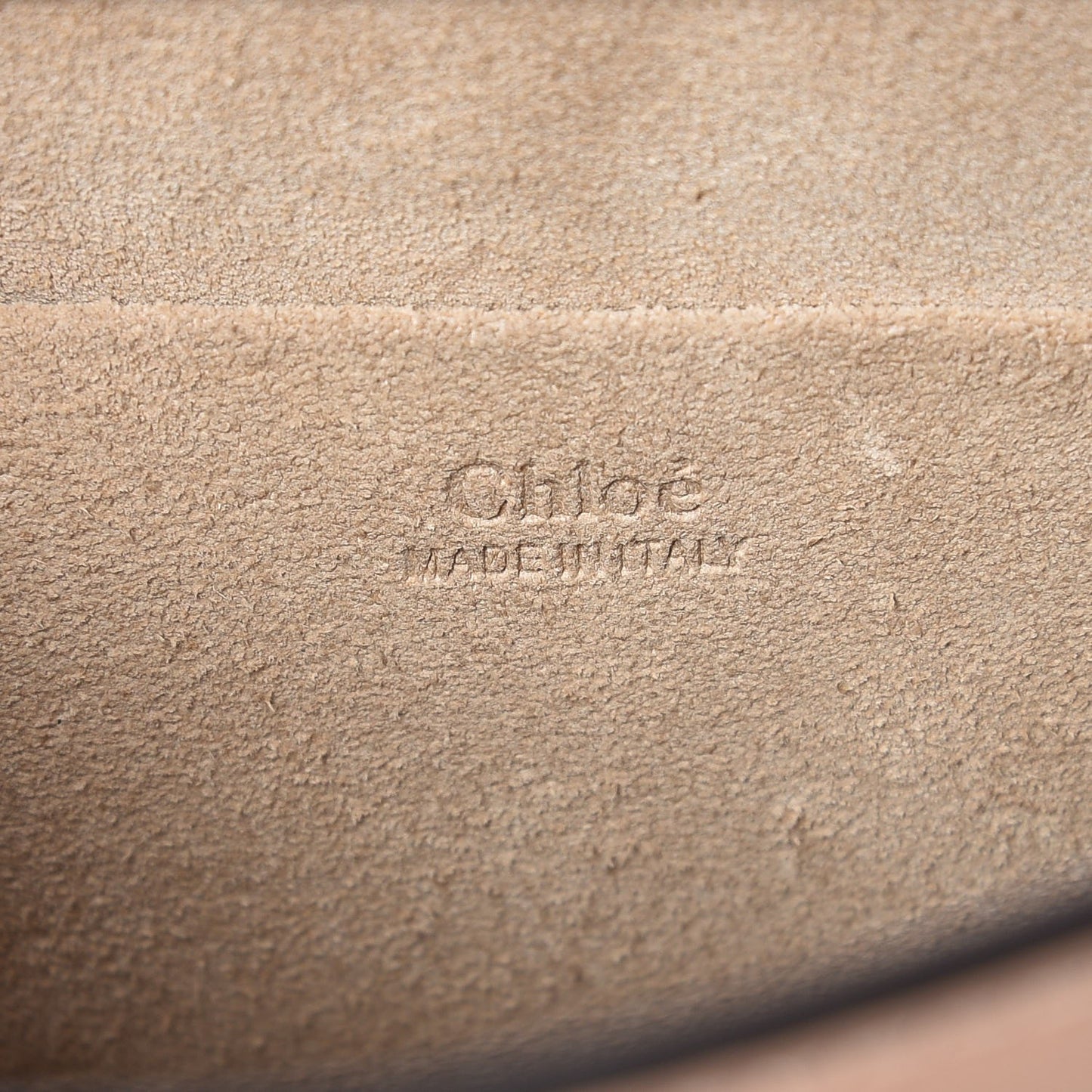 Calfskin Suede Medium Nile Bracelet Bag Biscotti Beige