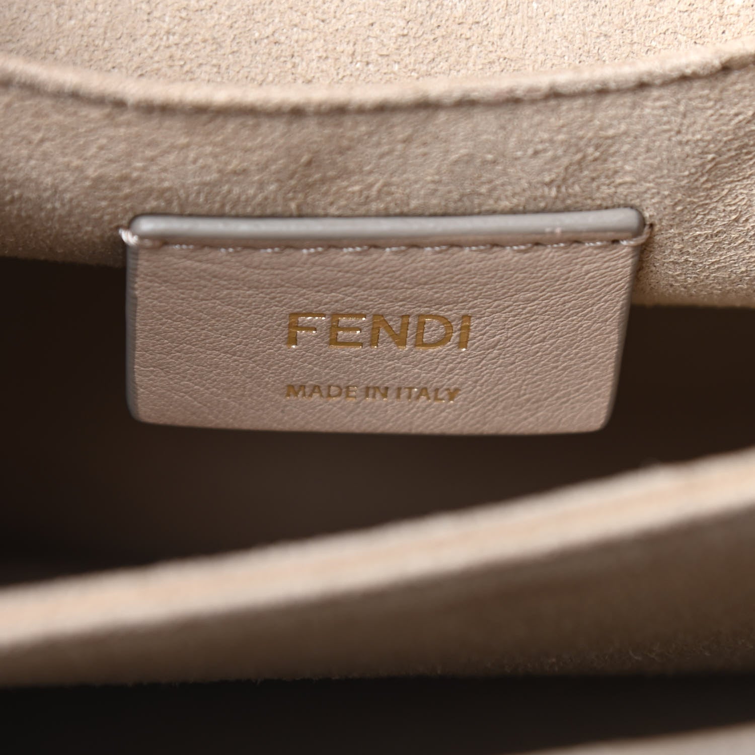 Fendi Vitello Liberty FF 1974 Embossed Kan I Shoulder Bag Fragola 6 of 9