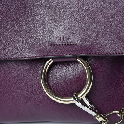 Chloe Calfskin Small Faye Day Shoulder Bag Intense Violine 10 of 12