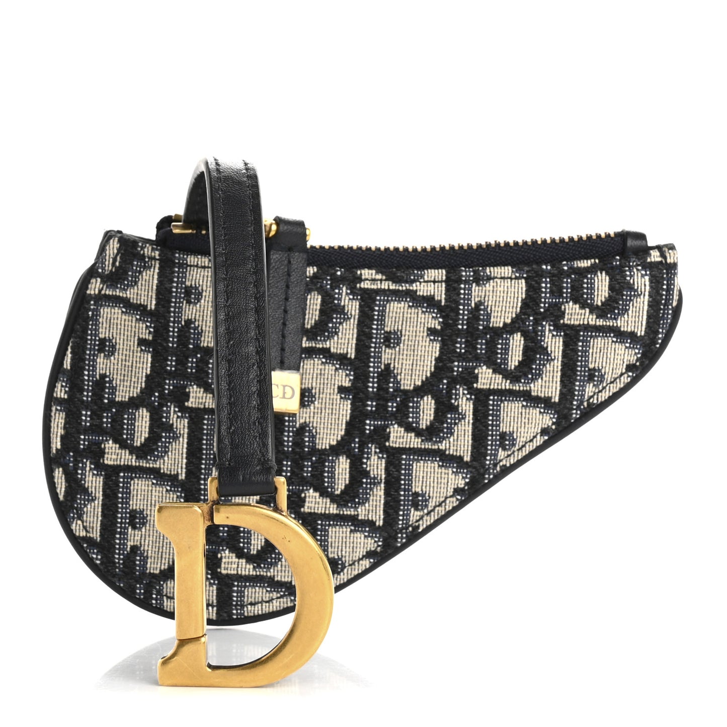 Oblique Saddle Coin Purse Blue