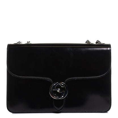 Gucci Shade Lux Calfskin Interlocking G Shoulder Bag Black 1 of 7