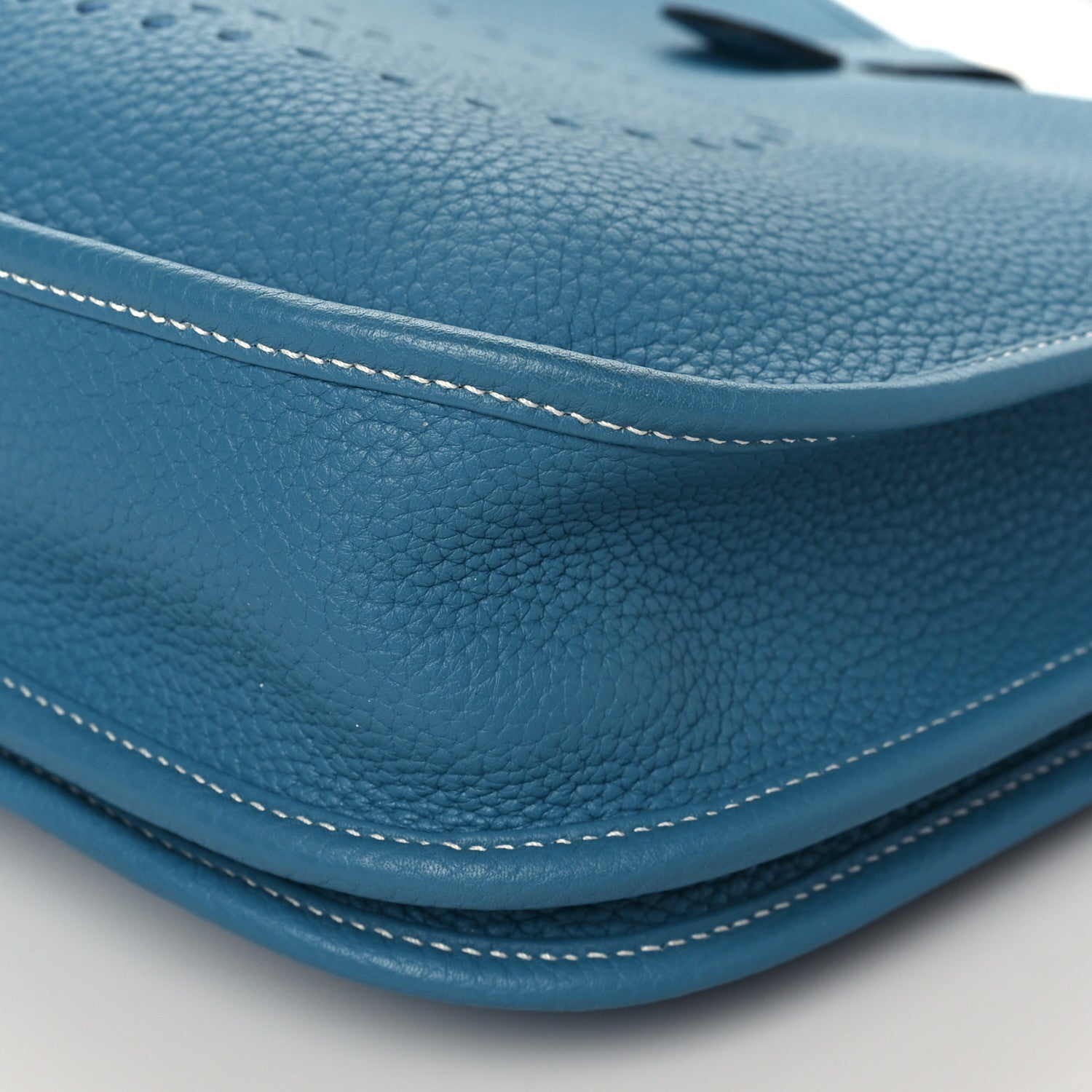 Hermes Taurillon Clemence Evelyne III PM Blue Jean 10 of 10