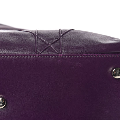 Christian Dior Lambskin Cannage Medium Granville Tote Purple 11 of 15