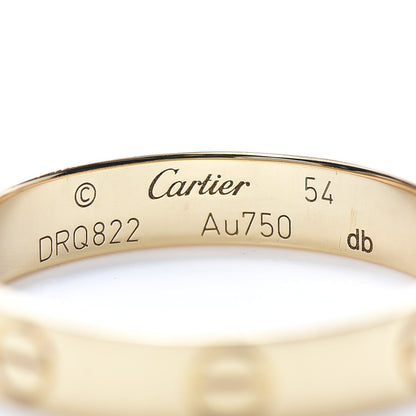 Cartier 18K Yellow Gold 3.5mm LOVE Wedding Band Ring 54 7 4 of 5
