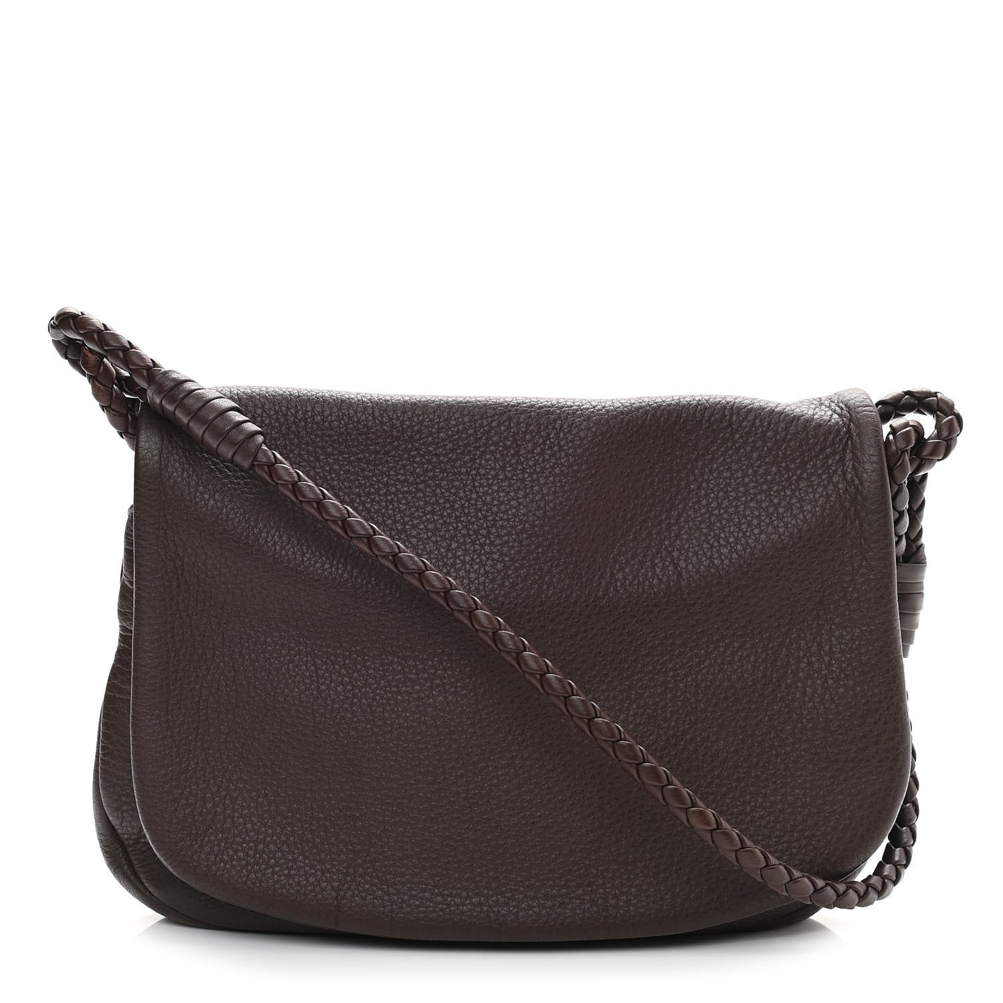 Cervo Flap Shoulder Bag Ebano