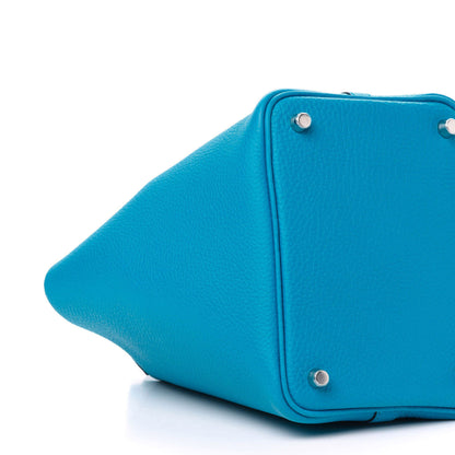 Hermes Taurillon Clemence Picotin Lock 18 PM Bleu Frida 6 of 11