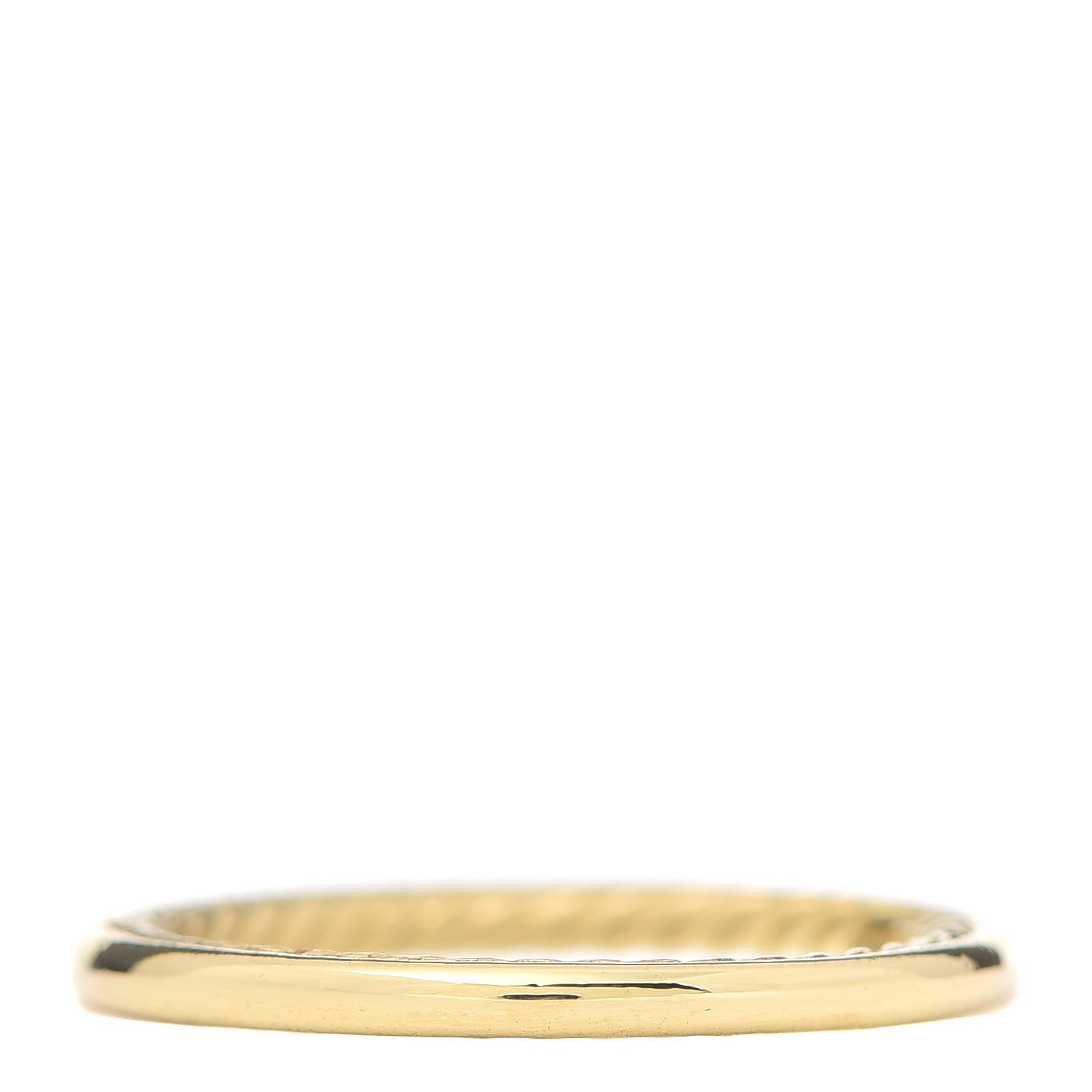 David Yurman 18K Yellow Gold 2mm Eden Smooth Wedding Band Ring 54 7 1 of 4