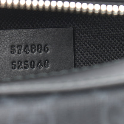 Gucci GG Supreme Monogram Web Shoulder Bag Black Grey 7 of 10