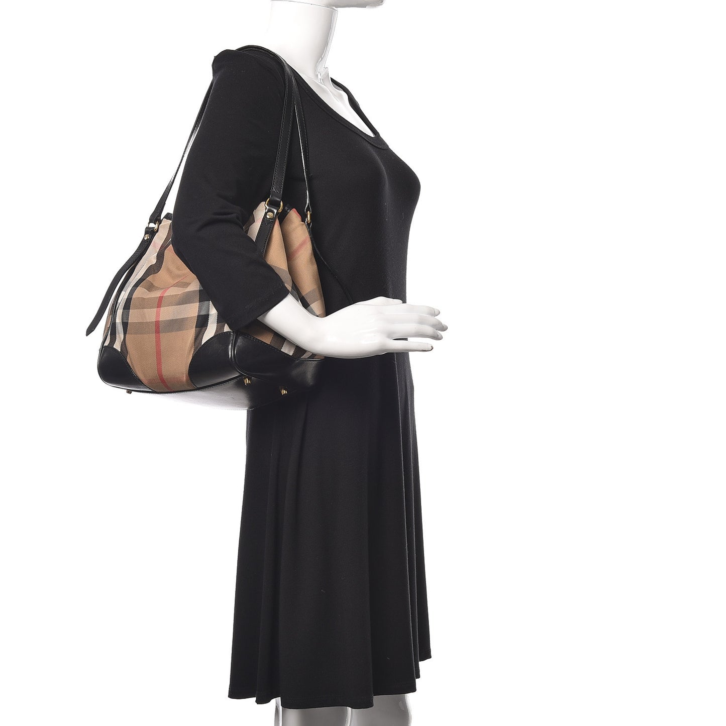 House Check Small Canterbury Tote Black