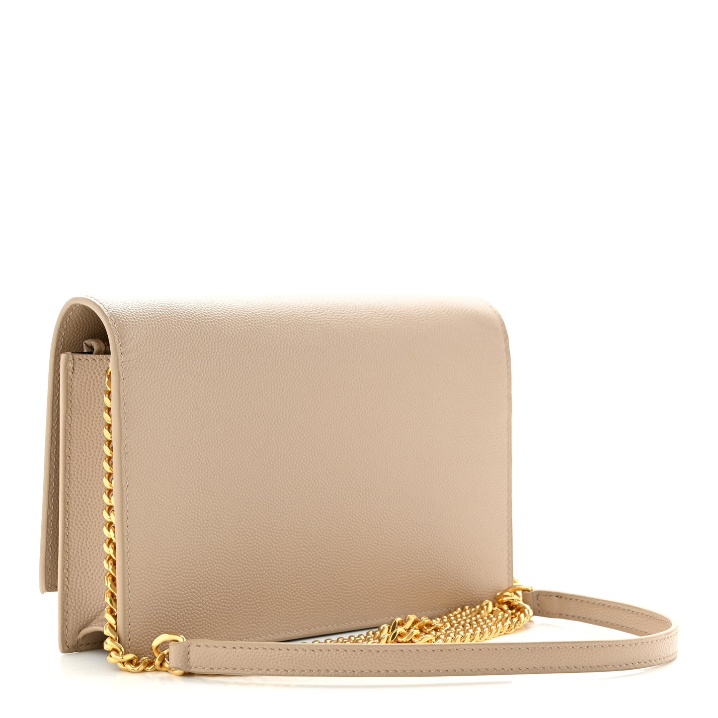 Grain De Poudre Classic Monogram Kate Tassel Chain Wallet Dark Beige