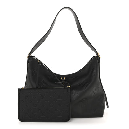 Louis Vuitton Empreinte Monogram Giant CarryAll MM Black 3 of 14