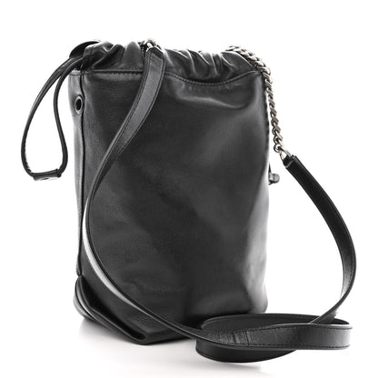 Saint Laurent Lambskin Small Teddy Bucket Bag Black 4 of 12