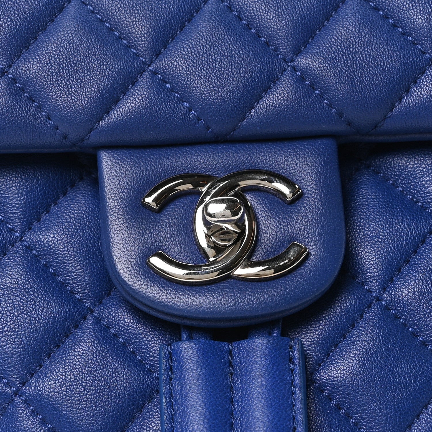 Chanel Calfskin Quilted Small Urban Spirit Backpack Blue 8 of 10
