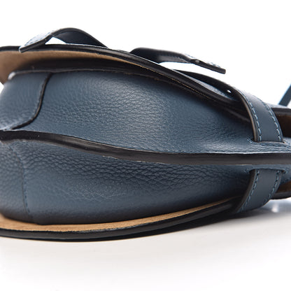 Loewe Grained Calfskin Mini Gate Crossbody Bag Steel Blue 9 of 10