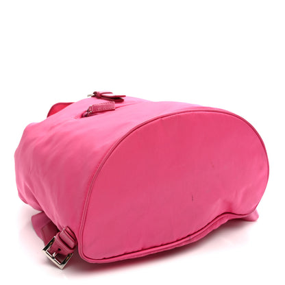 Prada Tessuto Nylon Saffiano Vela Medium Backpack Fuxia 4 of 11