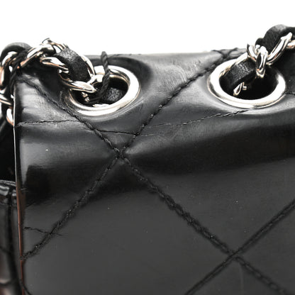 Chanel Patent Quilted Mademoiselle East West Flap Black 14 of 15