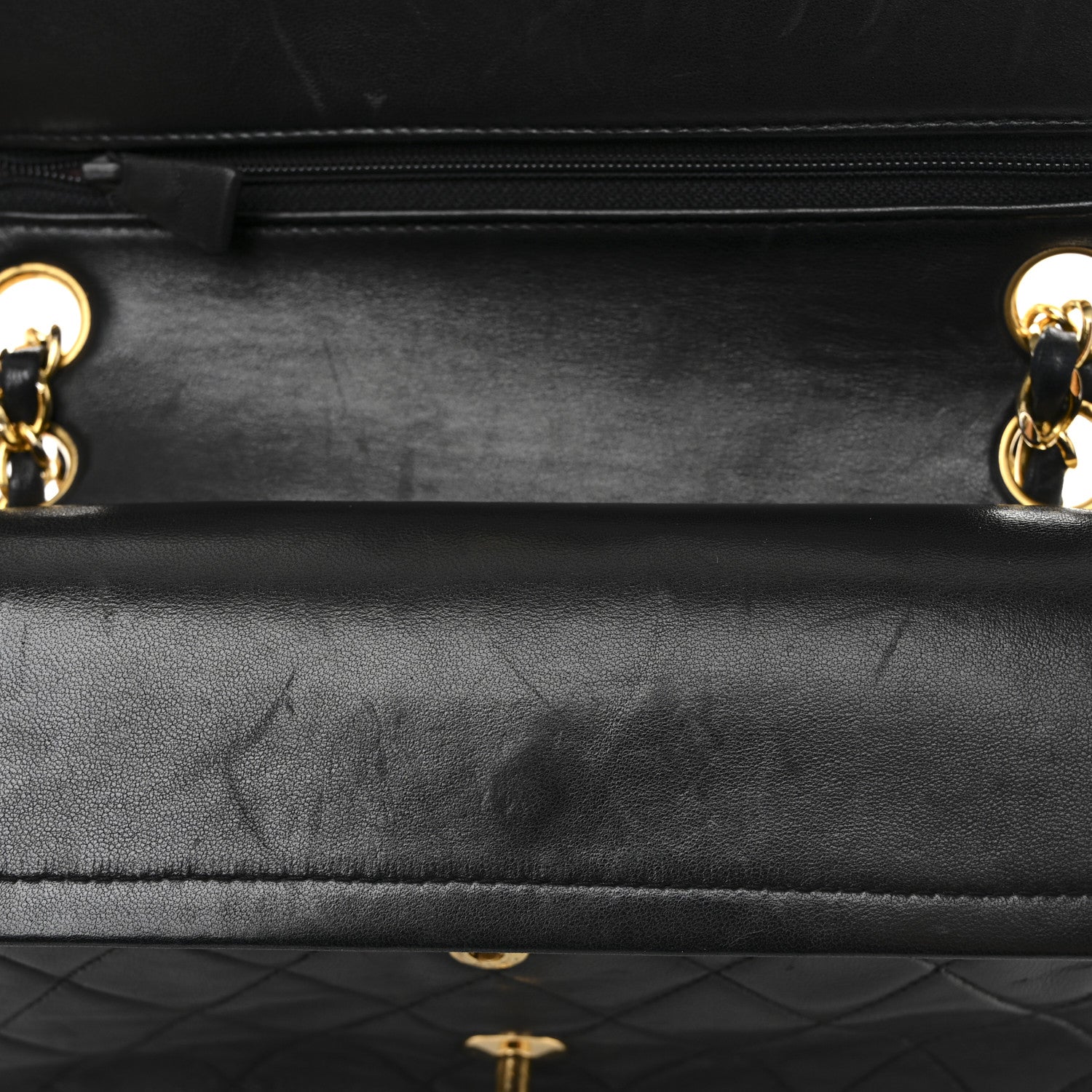 Chanel Lambskin Quilted Small Double Flap Black 14 of 15