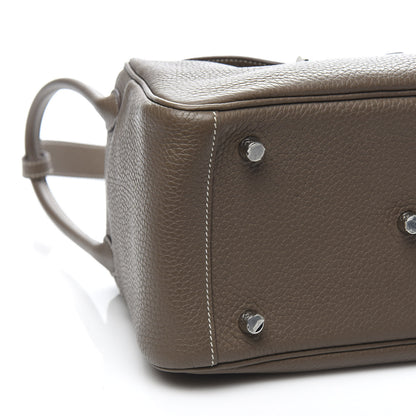 Hermes Taurillon Clemence Lindy 26 Etoupe 8 of 10