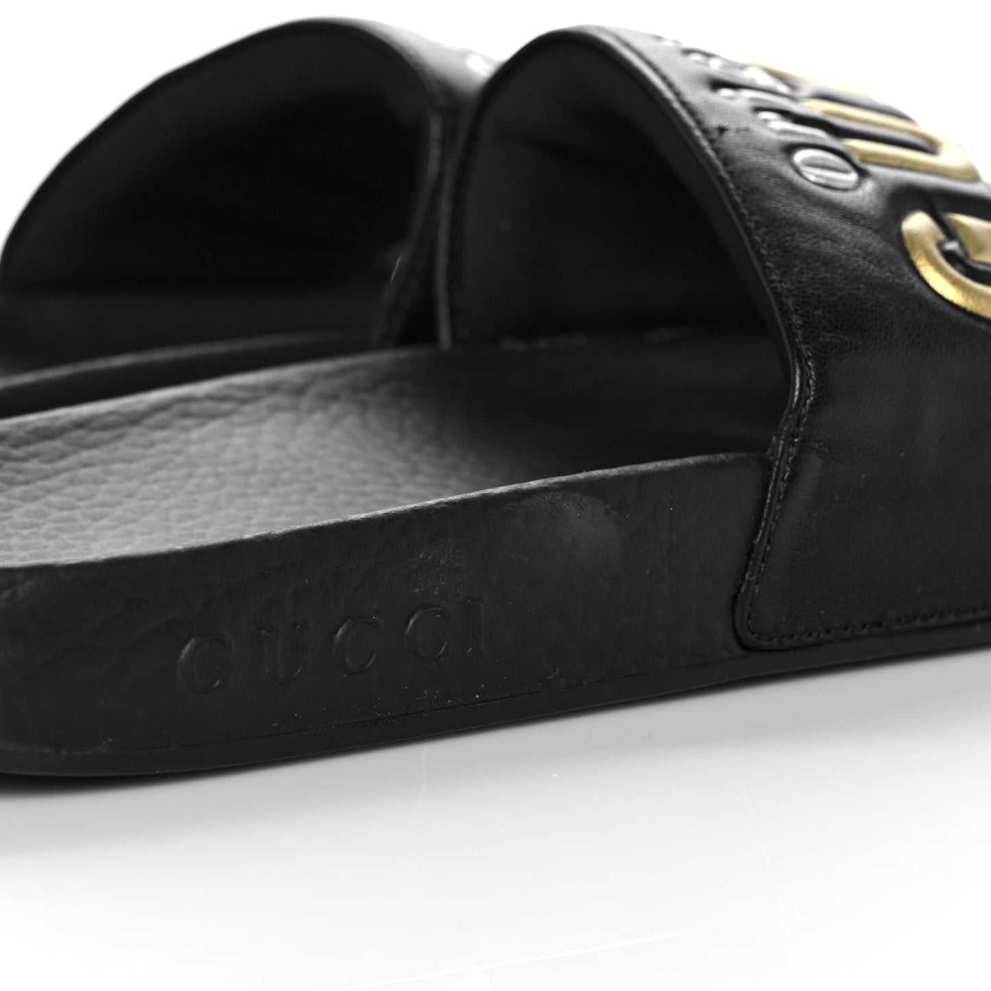 Rubber Womens Pursuit Pool Slide Sandals 39 Black