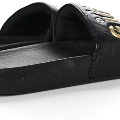 Gucci Rubber Womens Pursuit Pool Slide Sandals 39 Black 7 of 7