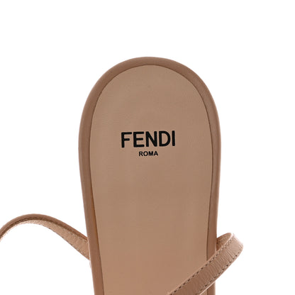 Fendi Calfskin Promenade Cross-Strap Sandals 41 Nude 7 of 8