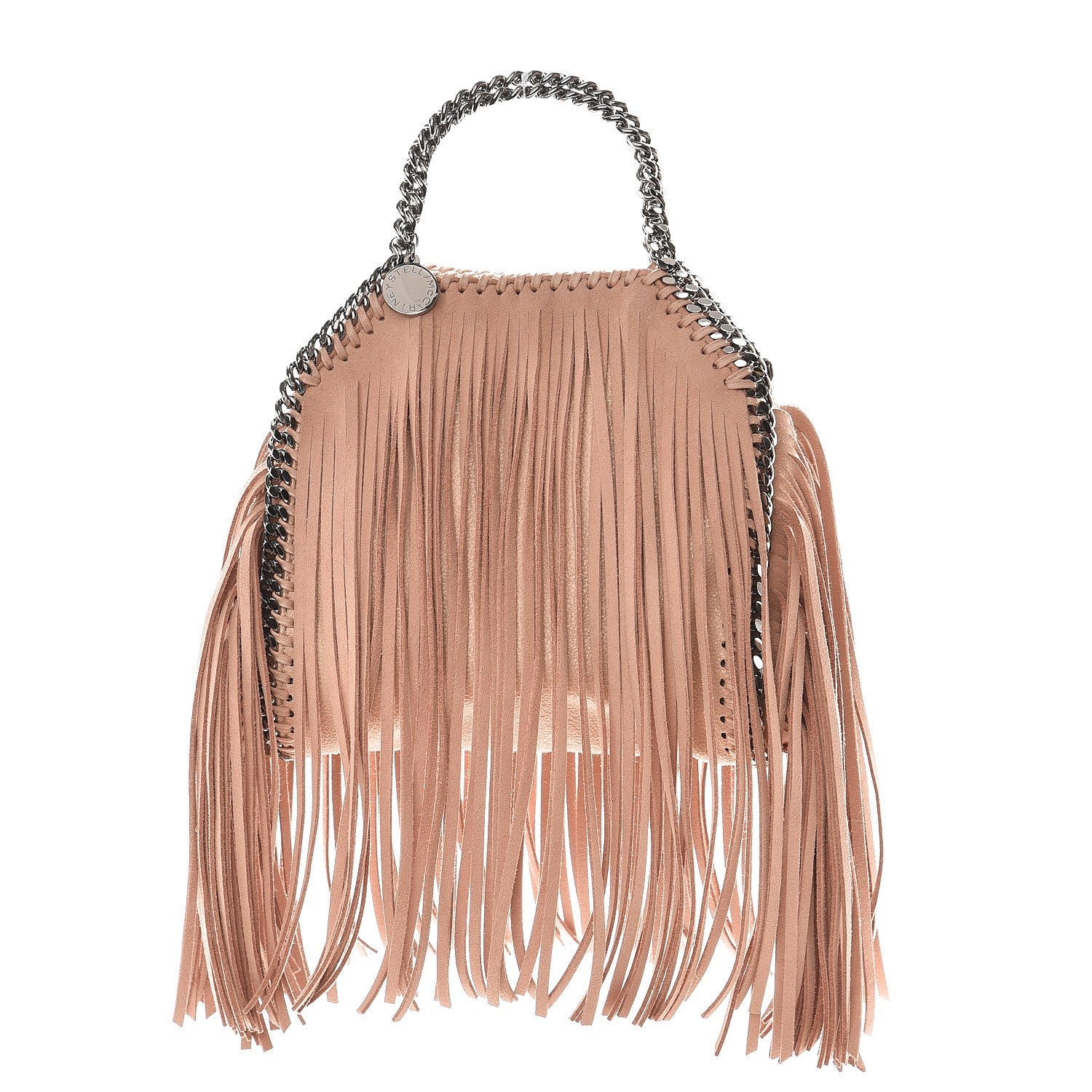 Stella McCartney Shaggy Deer Fringe Tiny Falabella Tote Powder 1 of 9