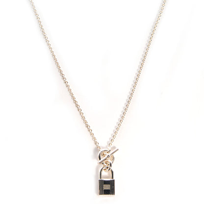 Hermes Silver Kelly Cadenas Pendant Necklace 1 of 5