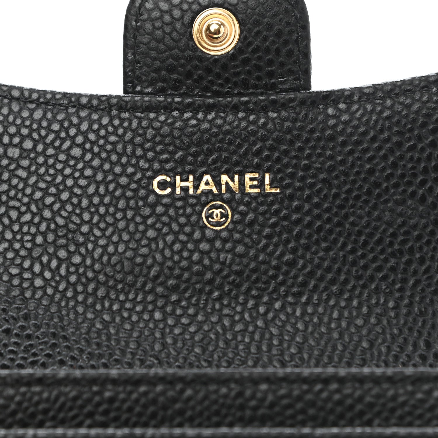Chanel Caviar Quilted Flap Card Holder Wallet Black 6 of 8