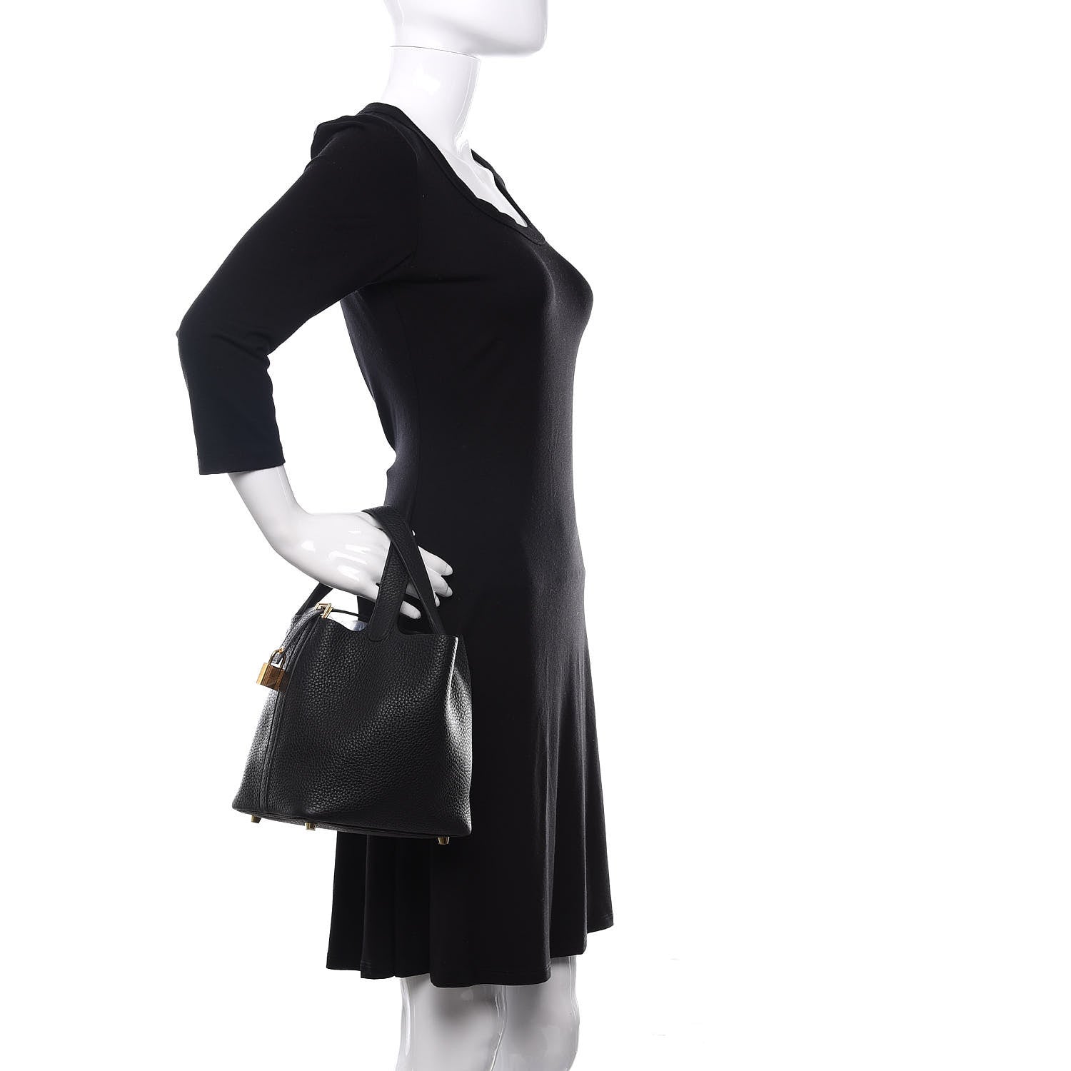 Hermes Taurillon Clemence Picotin Lock 18 PM Black 2 of 10