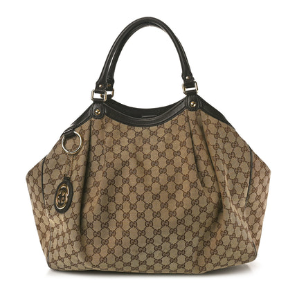 Gucci Monogram Large Sukey Tote Dark Brown 1 of 15
