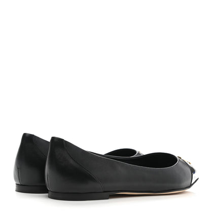 Louis Vuitton Lambskin Capucines Flat Ballerinas 39 Black 4 of 9