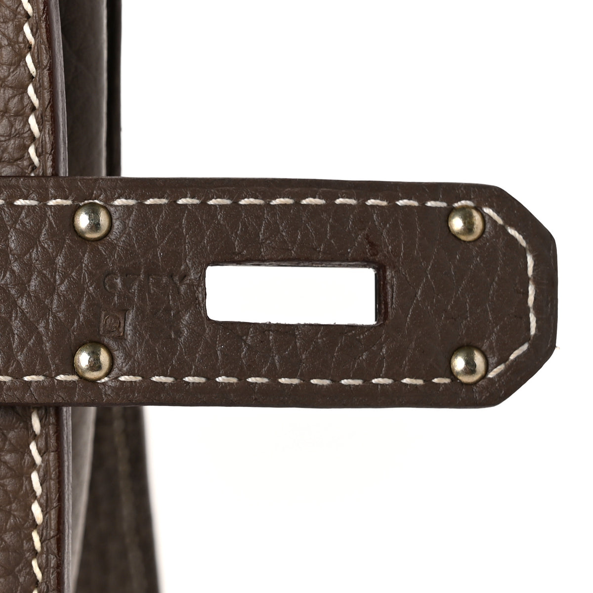 Hermes Taurillon Clemence Jypsiere 34 Etoupe 7 of 11
