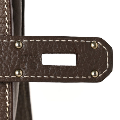 Hermes Taurillon Clemence Jypsiere 34 Etoupe 7 of 11