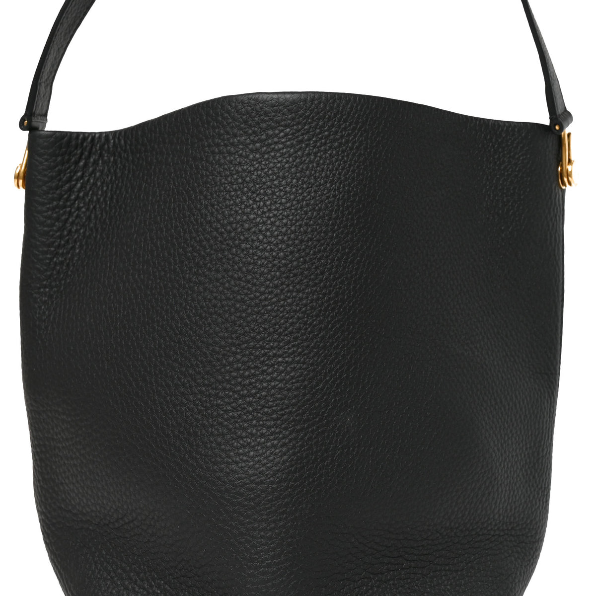 The Row Grained Calfskin Medium N/S Hook Tote Black 8 of 10