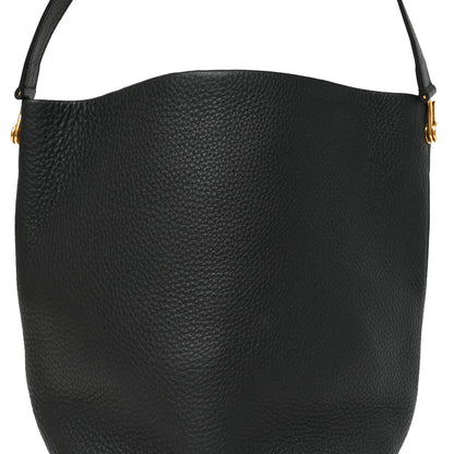 The Row Grained Calfskin Medium N/S Hook Tote Black 8 of 10