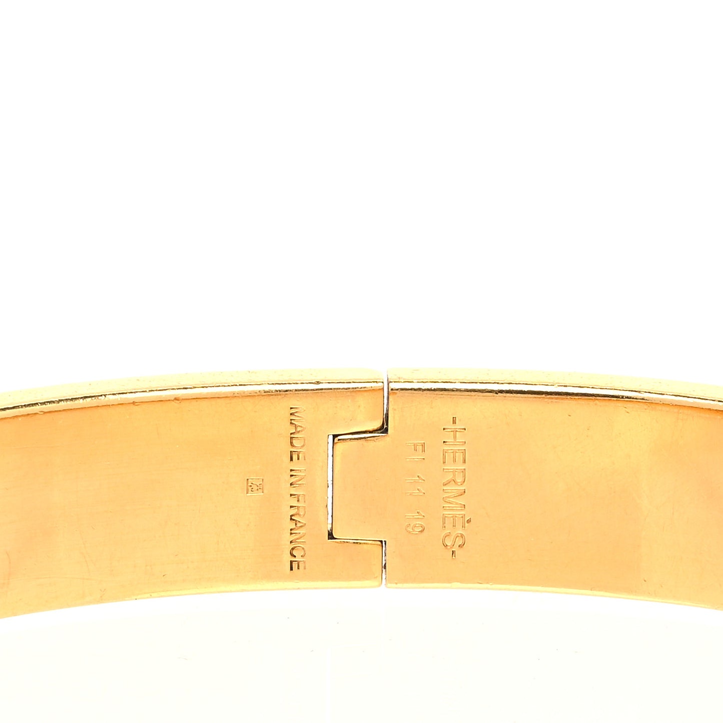 Matte Enamel Narrow Clic Clac HH Bracelet GM Black