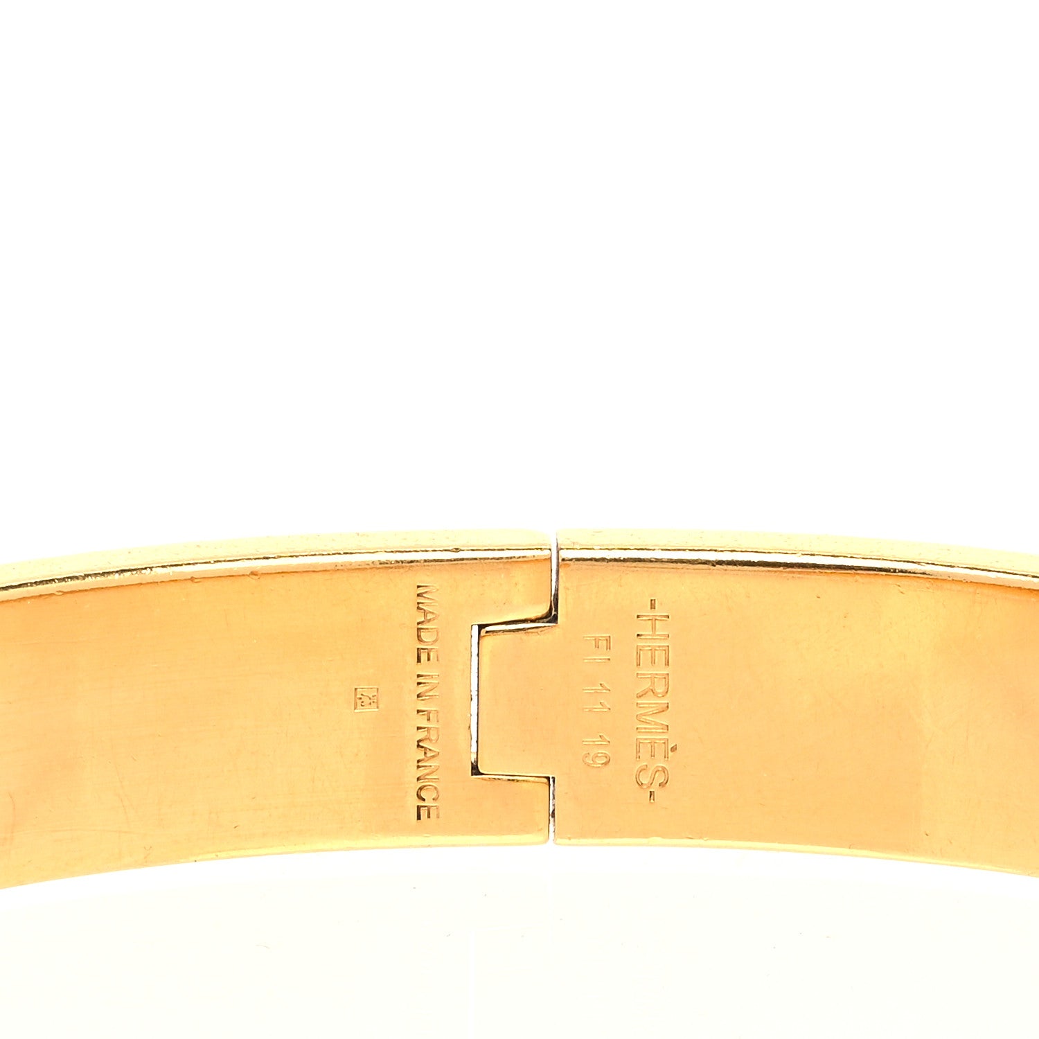 Hermes Matte Enamel Narrow Clic Clac HH Bracelet GM Black 4 of 7