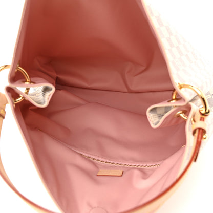Louis Vuitton Damier Azur Graceful MM Rose Ballerine 5 of 10