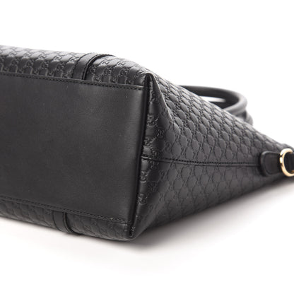 Gucci Soft Microguccissima Small Zippered Satchel Black 7 of 10