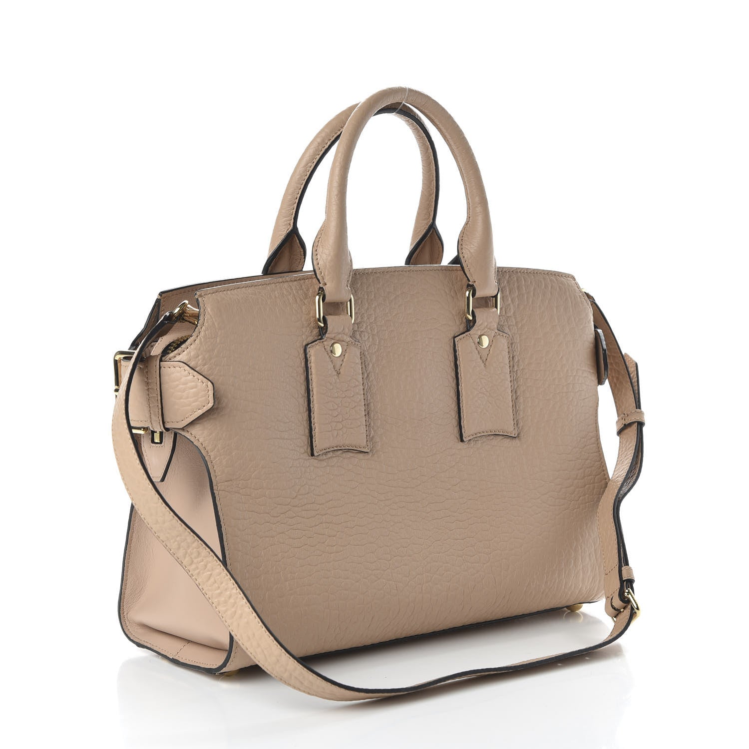 Burberry Signature Grain Medium Clifton Bag Pale Apricot 3 of 9