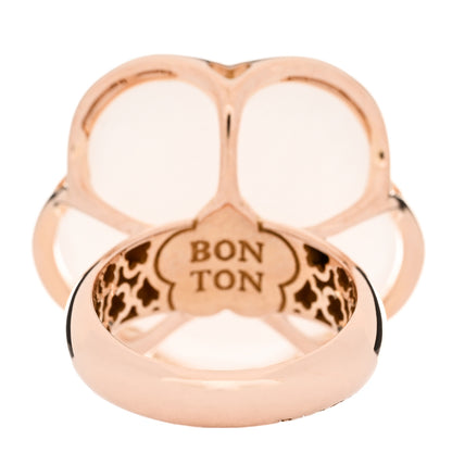 Pasquale Bruni 18K Rose Gold Diamond Milky Quartz 22mm Bon Ton Ring 53 6.5 4 of 7