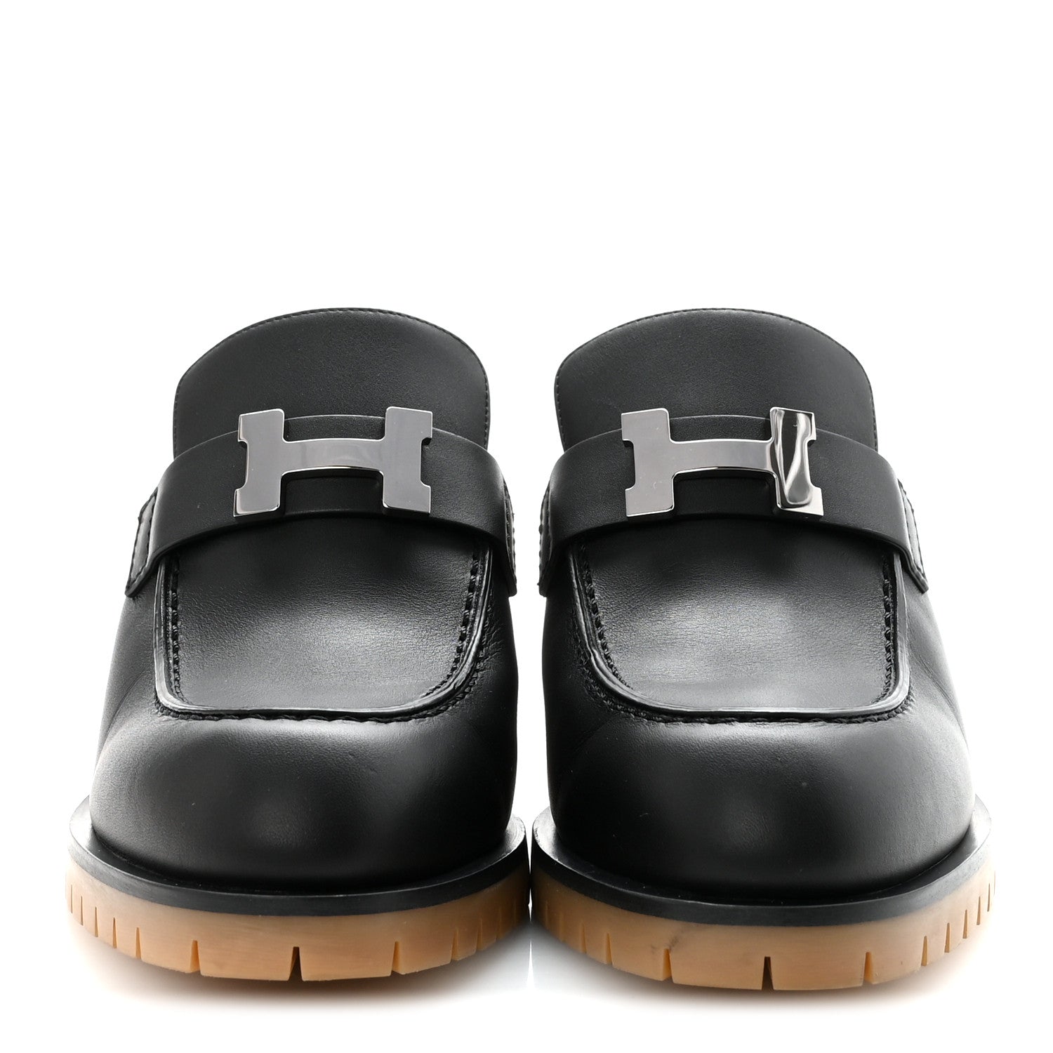 Hermes Calfskin Womens Flore 60 Mules 36 Black 6 of 20