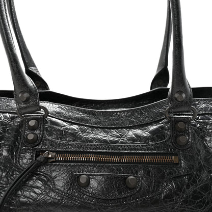 Balenciaga Agneau Arena Classic Hardware East West Le City Black 7 of 9