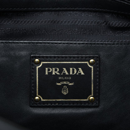 Prada Soft Calf Tote Black 8 of 18