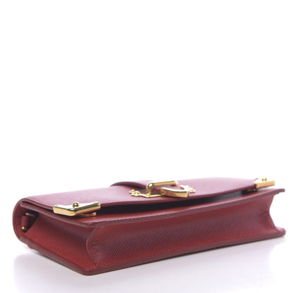 Prada Saffiano Cahier Mini Bag Fuoco 4 of 11