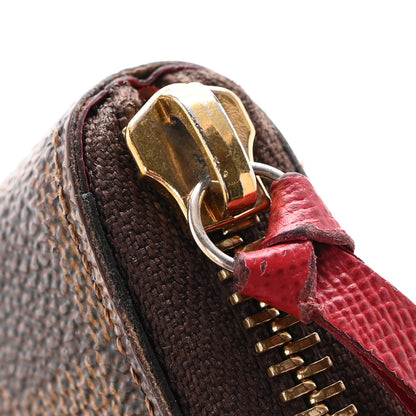 Louis Vuitton Damier Ebene Clemence Wallet Cherry 11 of 11